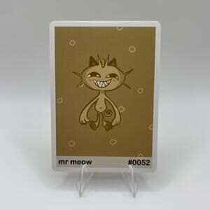 Meowth - Mr Meow #052 Pookiemoot Series 1 Custom Fan Art Pokemon